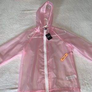 BRAND NEW FOREVER21 PINK RAIN COAT JACKET